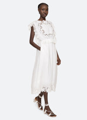 Sea New York Eleannora Midi Dress - White