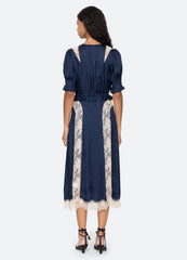 Sea New York Ethel Midi Dress - Navy