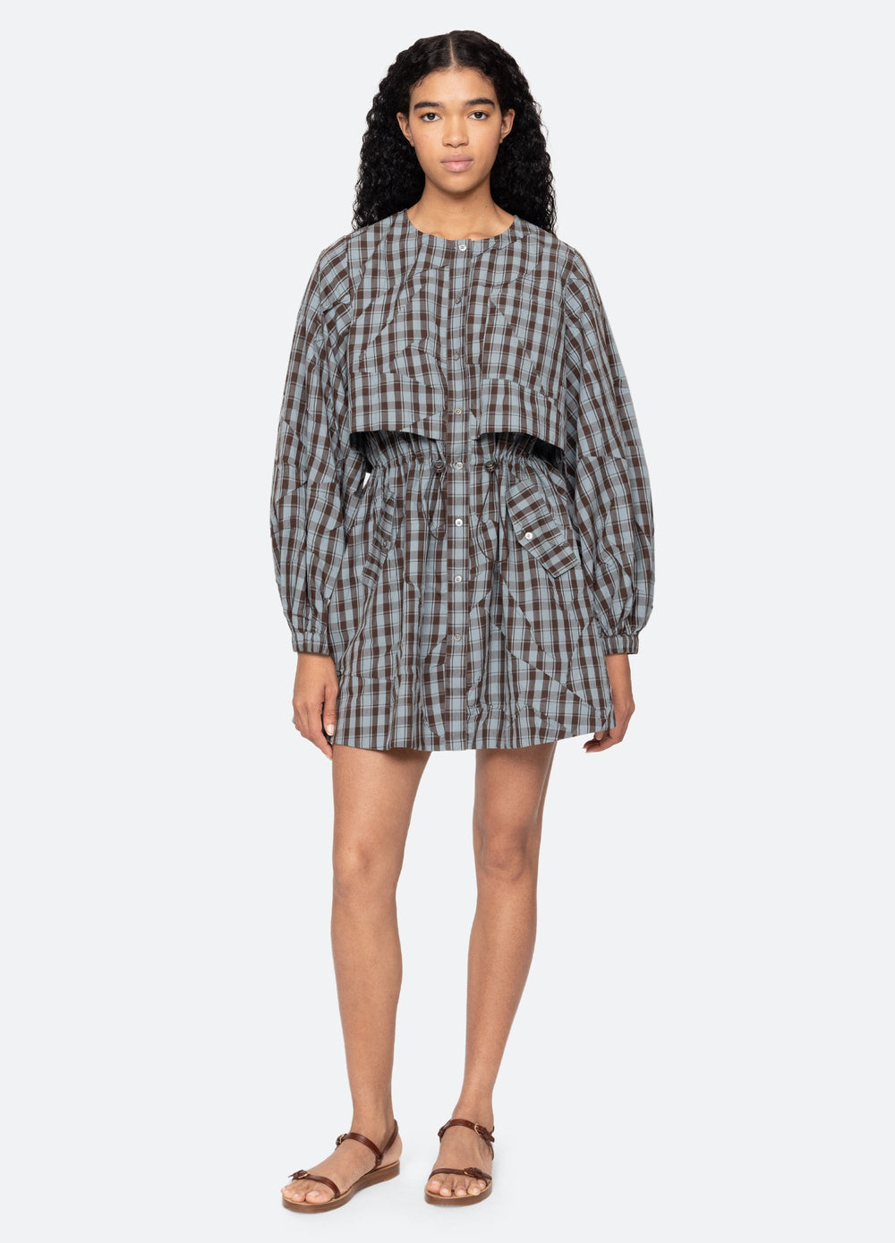 Sea New York Ophelia Mini Dress - Blue