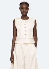 Sea New York Angelina Vest - Bone
