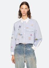 Sea New York Claira L/S Shirt - Blue