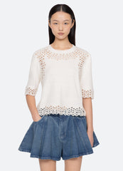 Sea New York Leila Sweater - Cream