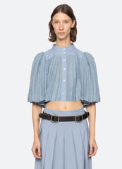Sea New York Solene S/S Top - Blue