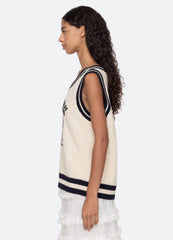 Sea New York Maren Vest - Cream