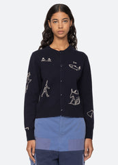 Sea New York Demi Cardigan - Navy