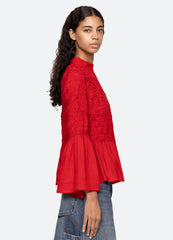 Sea New York Imogen L/S Top - Red