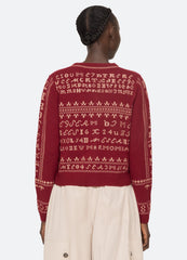 Sea New York Kit Cardigan - Burgundy