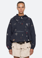 Sea New York Claira Windbreaker - Navy
