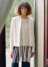Sea New York Alina Emb Jacket - Cream