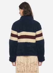Sea New York Georgie Fleece Jacket - Navy