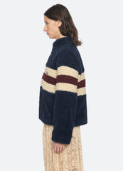Sea New York Georgie Fleece Jacket - Navy