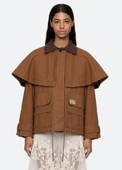 Sea New York Carolyn Cape Jacket - Camel