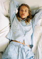 Sea New York Sheep PJ Set - Sky