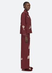 Sea New York Mika PJ Set - Burgundy