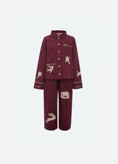 Sea New York Mika Kids PJ Set - Burgundy