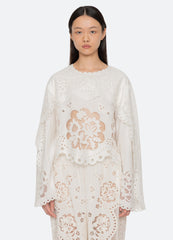 Sea New York Gardener L/S Top - White