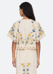 Sea New York Adonna S/S Top - Cream