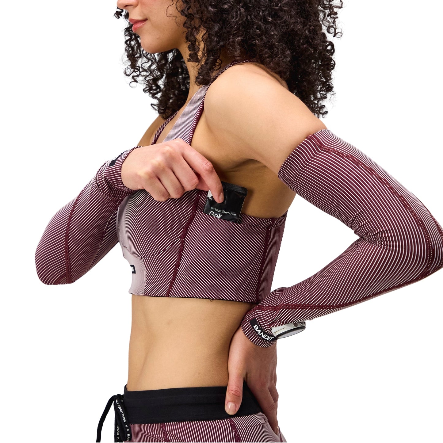 Marathon Sports Bandit Running Women's Striped Cadence™ Corset Bra I Marathon Sports
