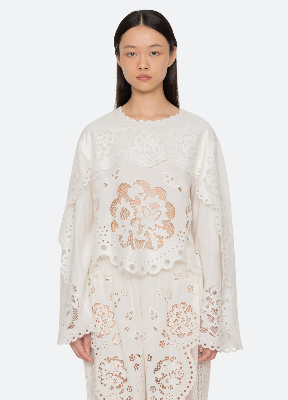 Sea New York Gardener L/S Top - White
