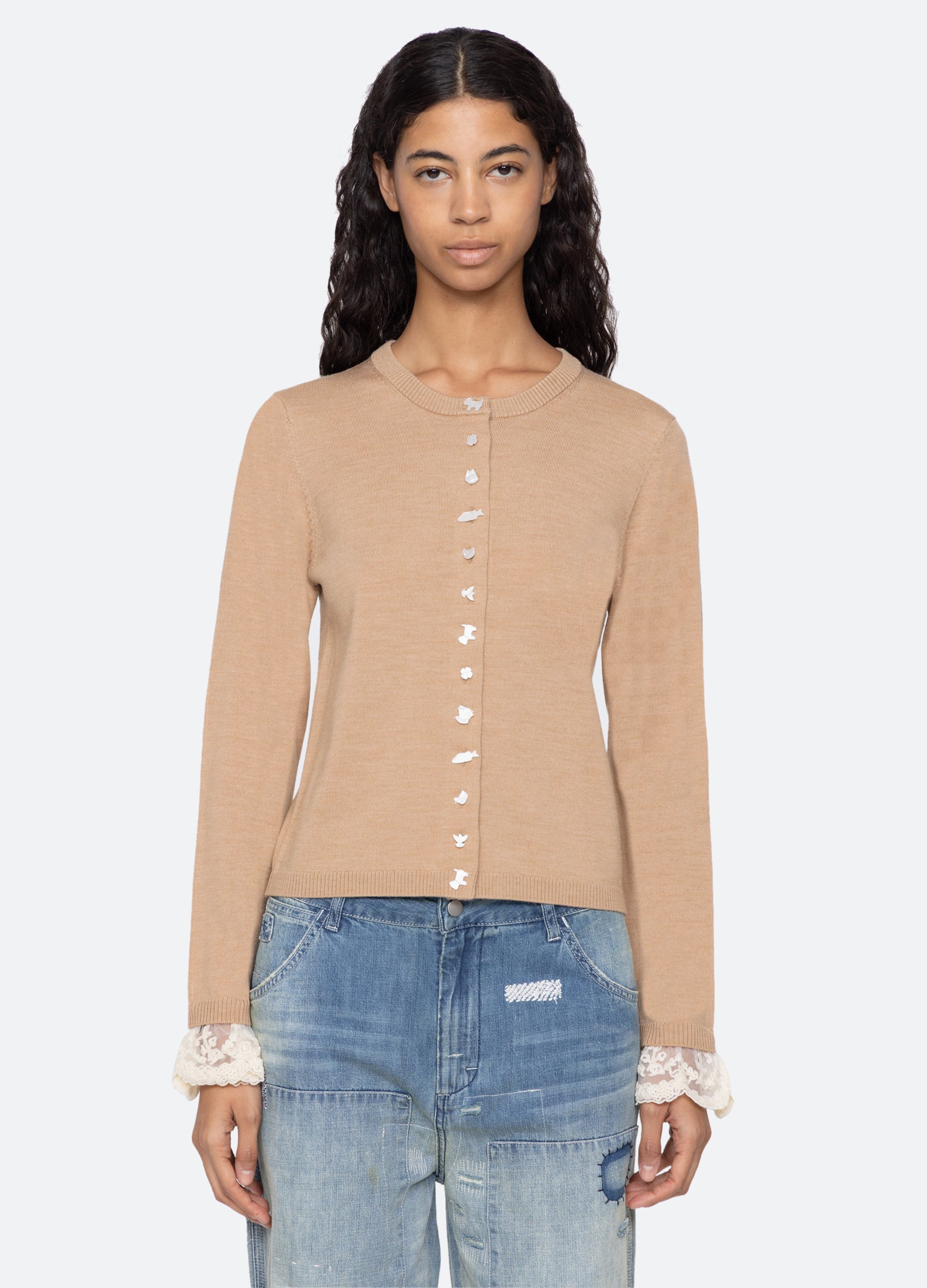 Sea New York Diane Cardigan - Camel
