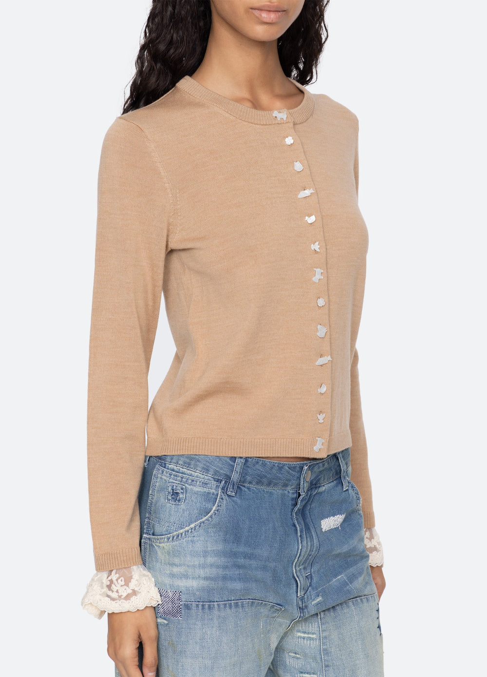 Sea New York Diane Cardigan - Camel