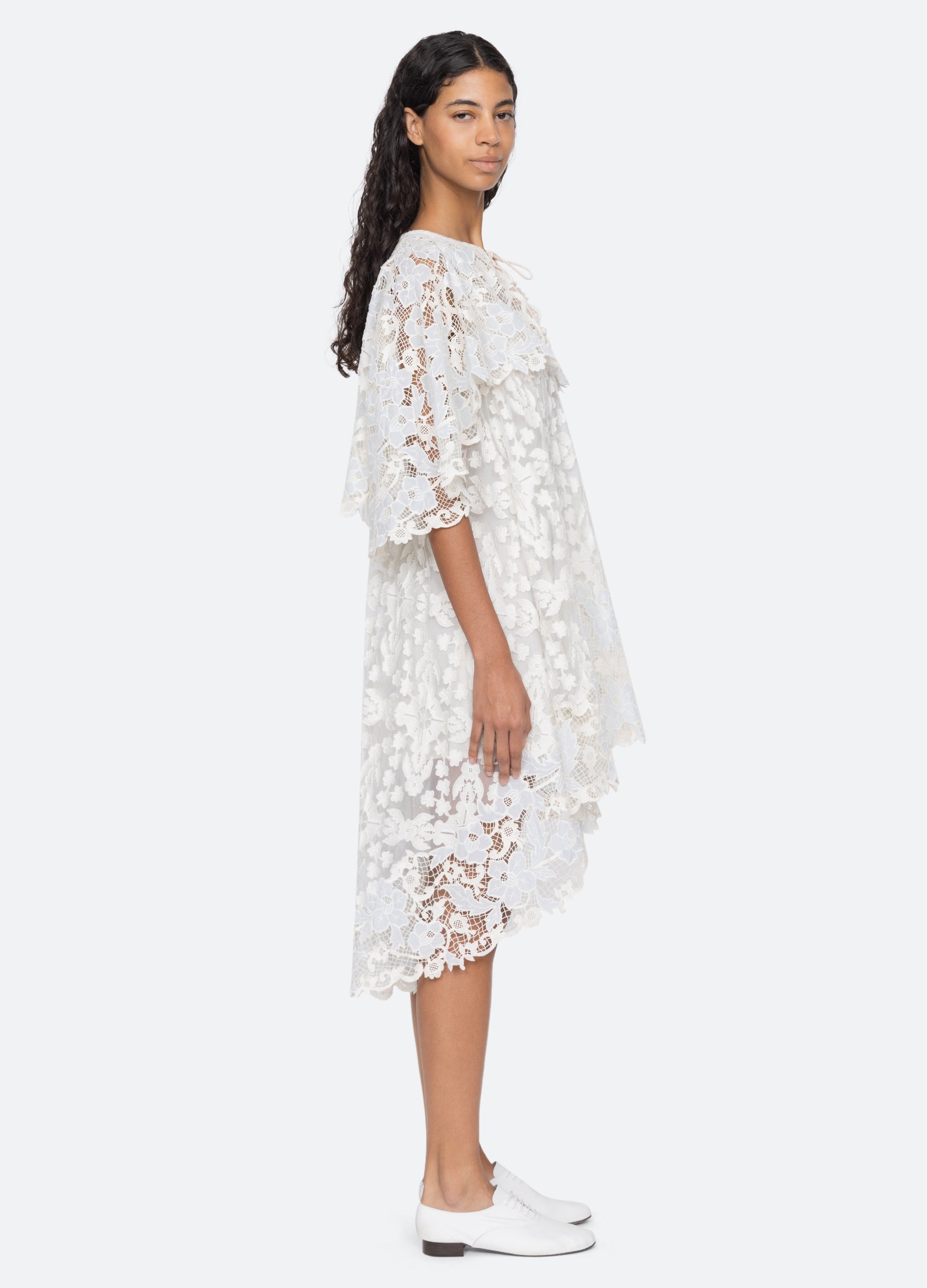 Sea New York Eileen Cape Dress - Blue