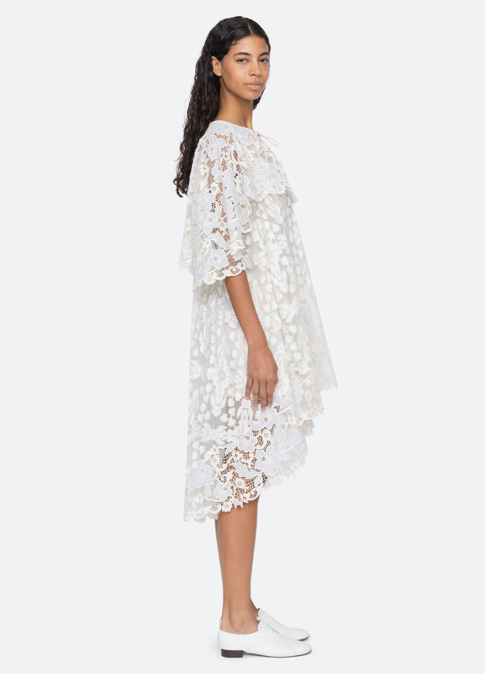 Sea New York Eileen Cape Dress - Blue