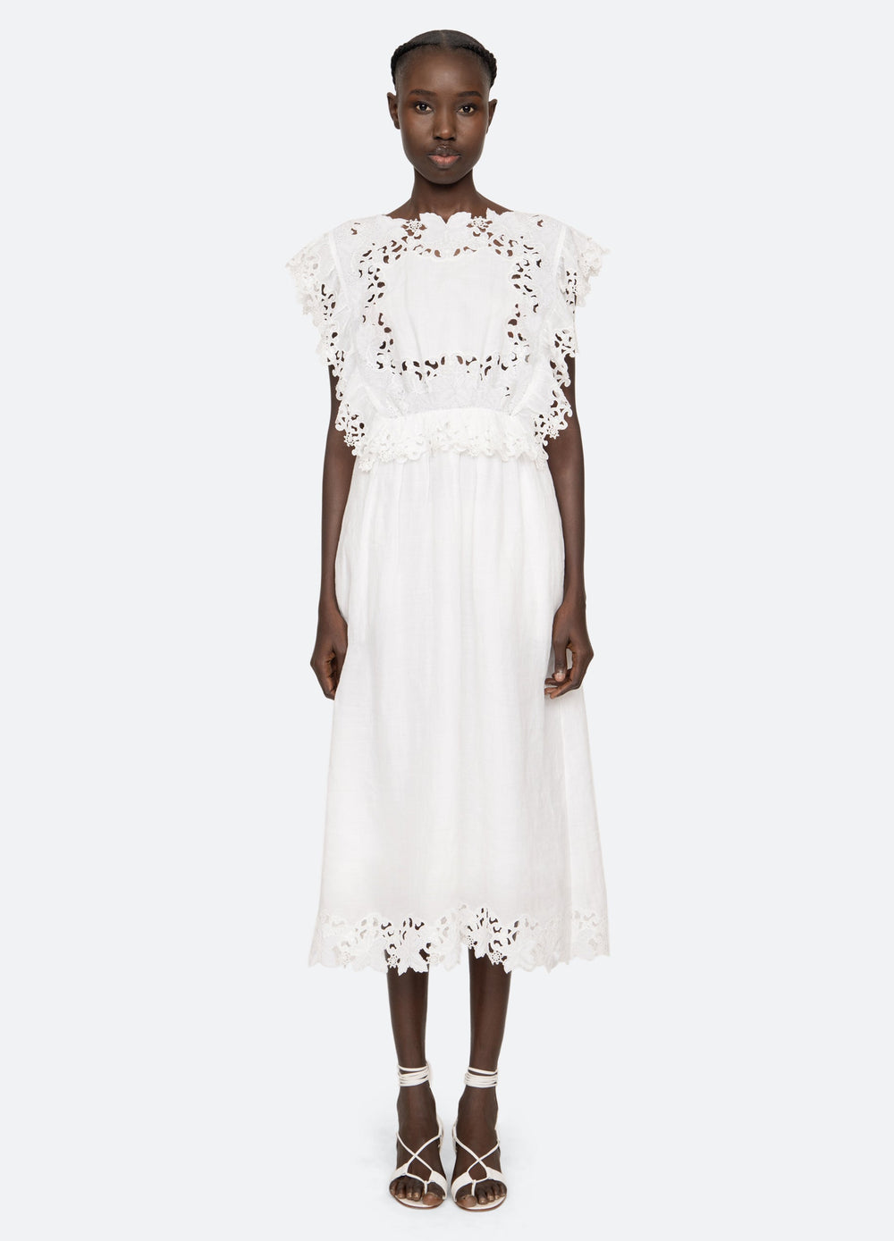 Sea New York Eleannora Midi Dress - White