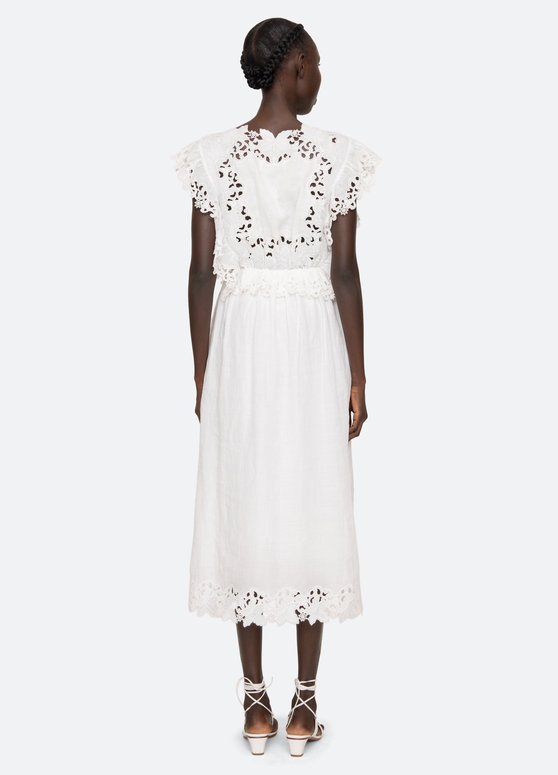 Sea New York Eleannora Midi Dress - White