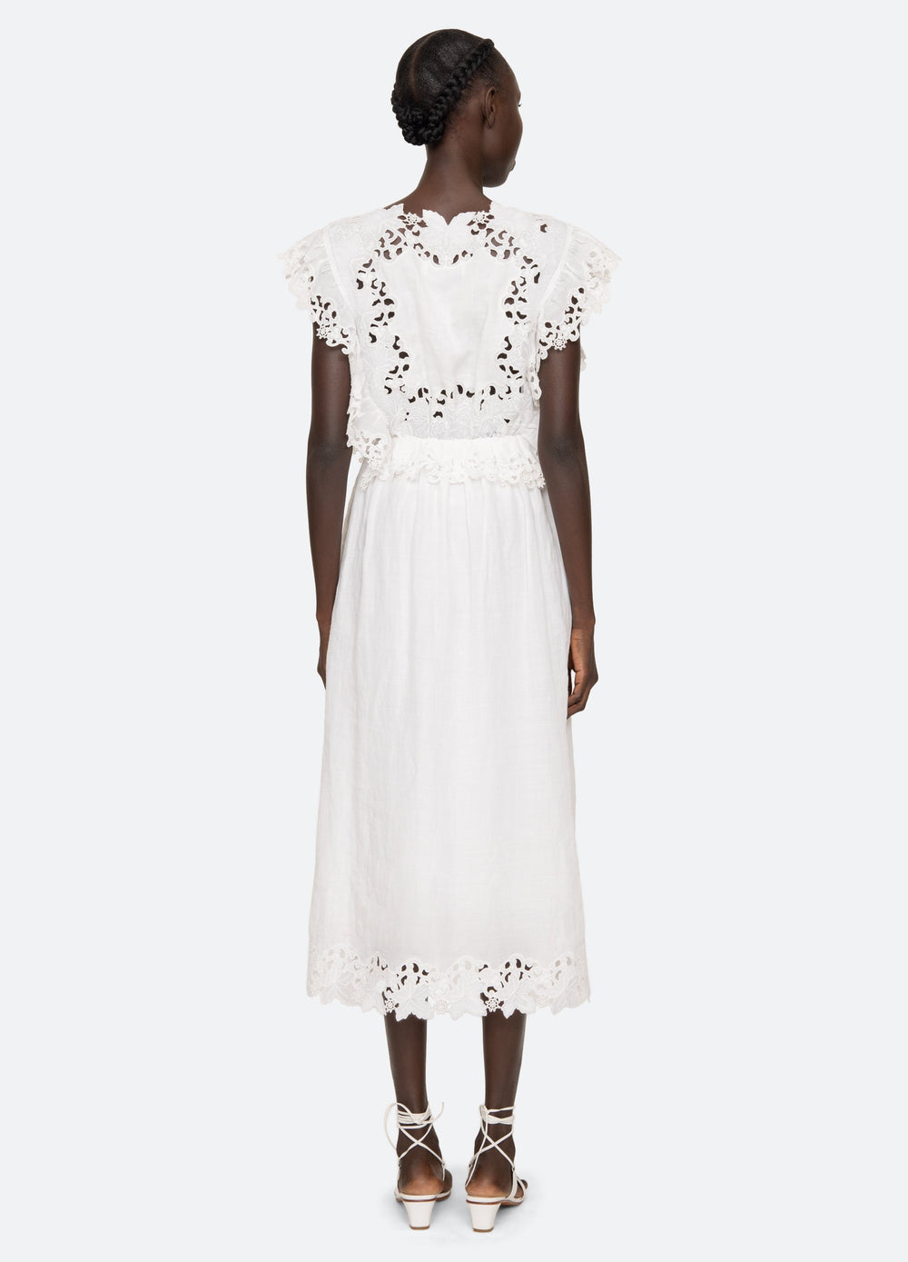 Sea New York Eleannora Midi Dress - White
