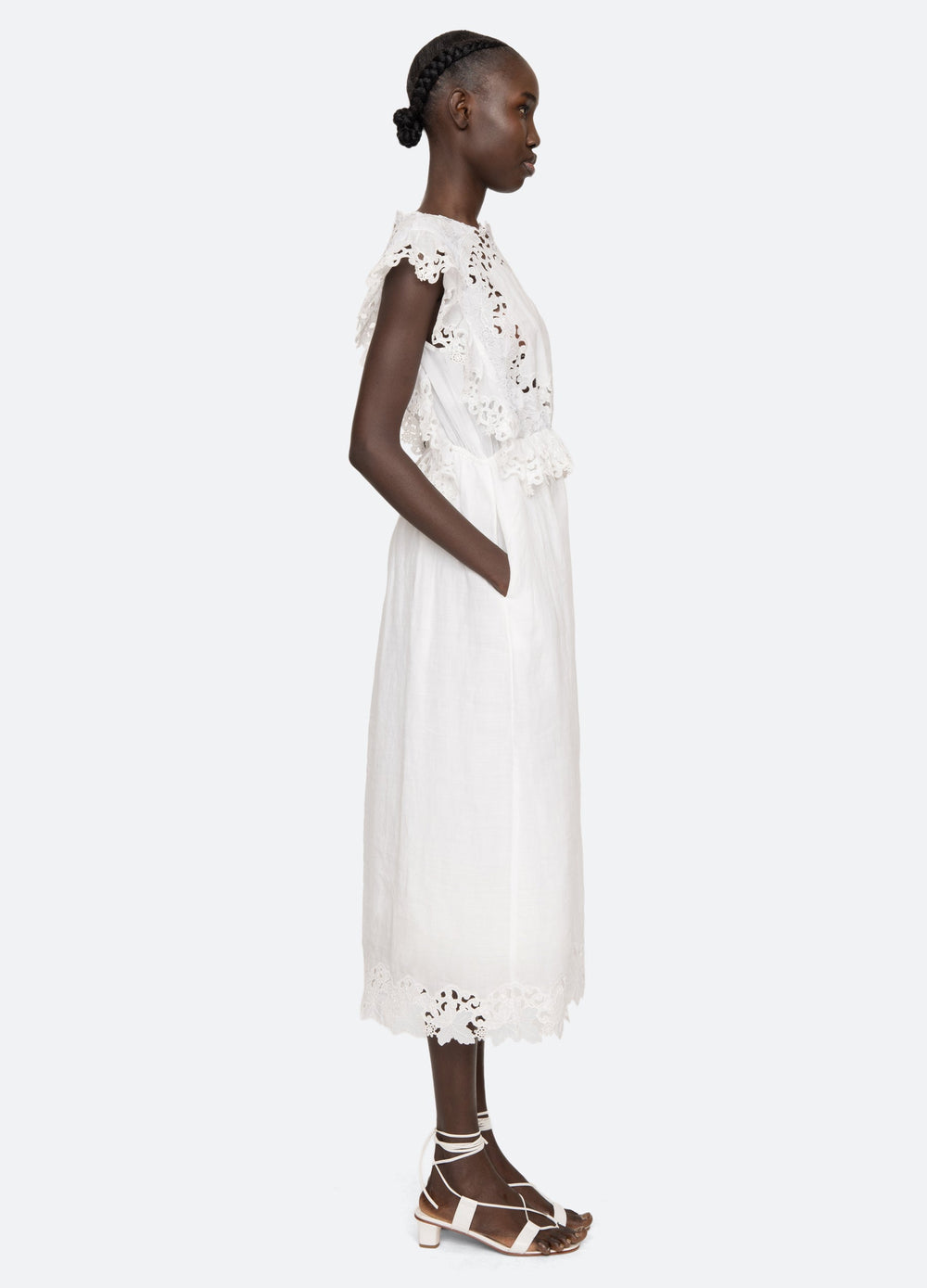Sea New York Eleannora Midi Dress - White
