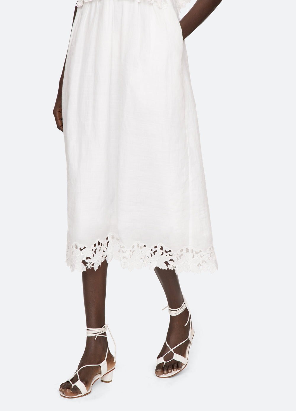 Sea New York Eleannora Midi Dress - White