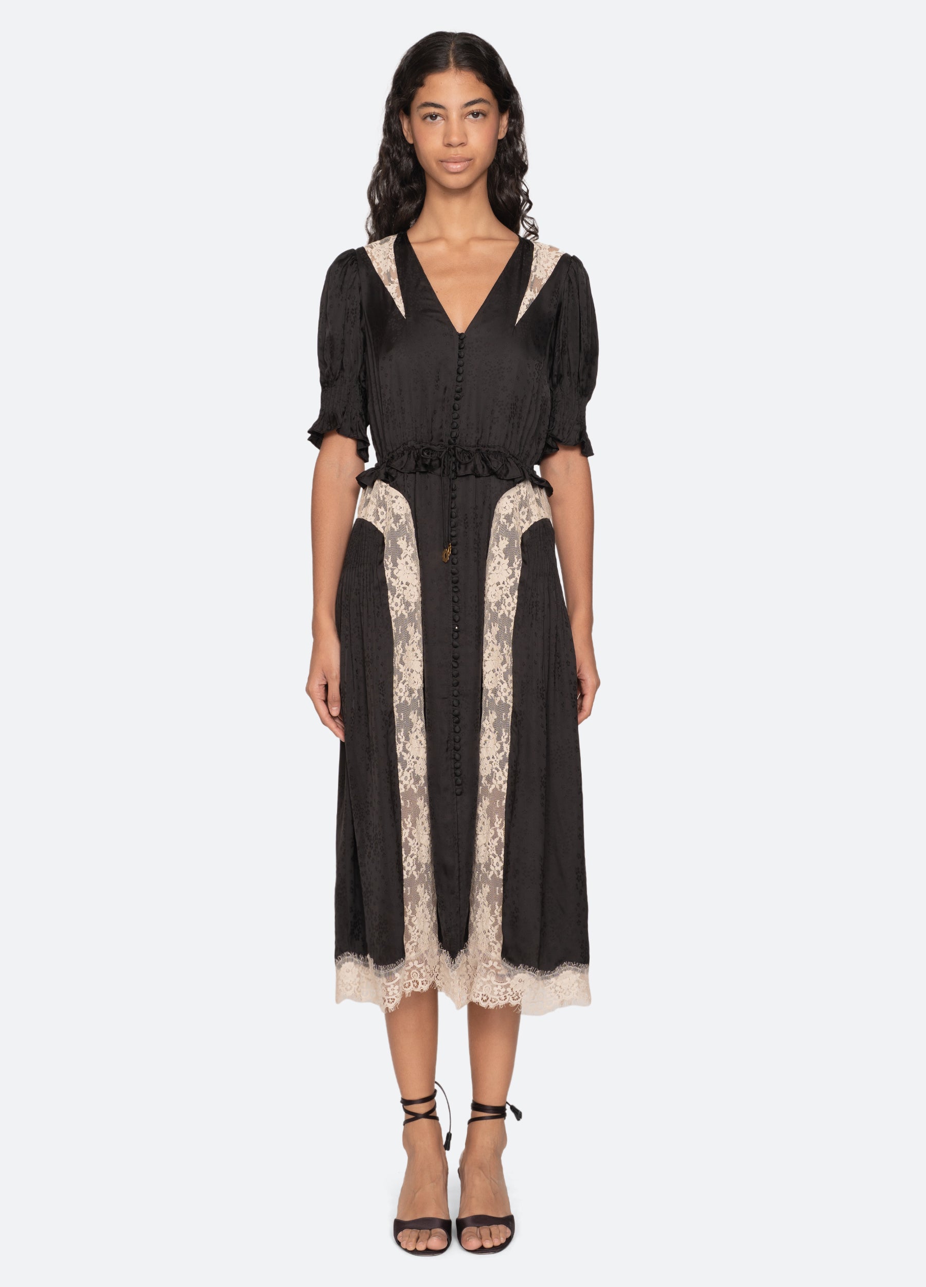 Sea New York Ethel Midi Dress - Black