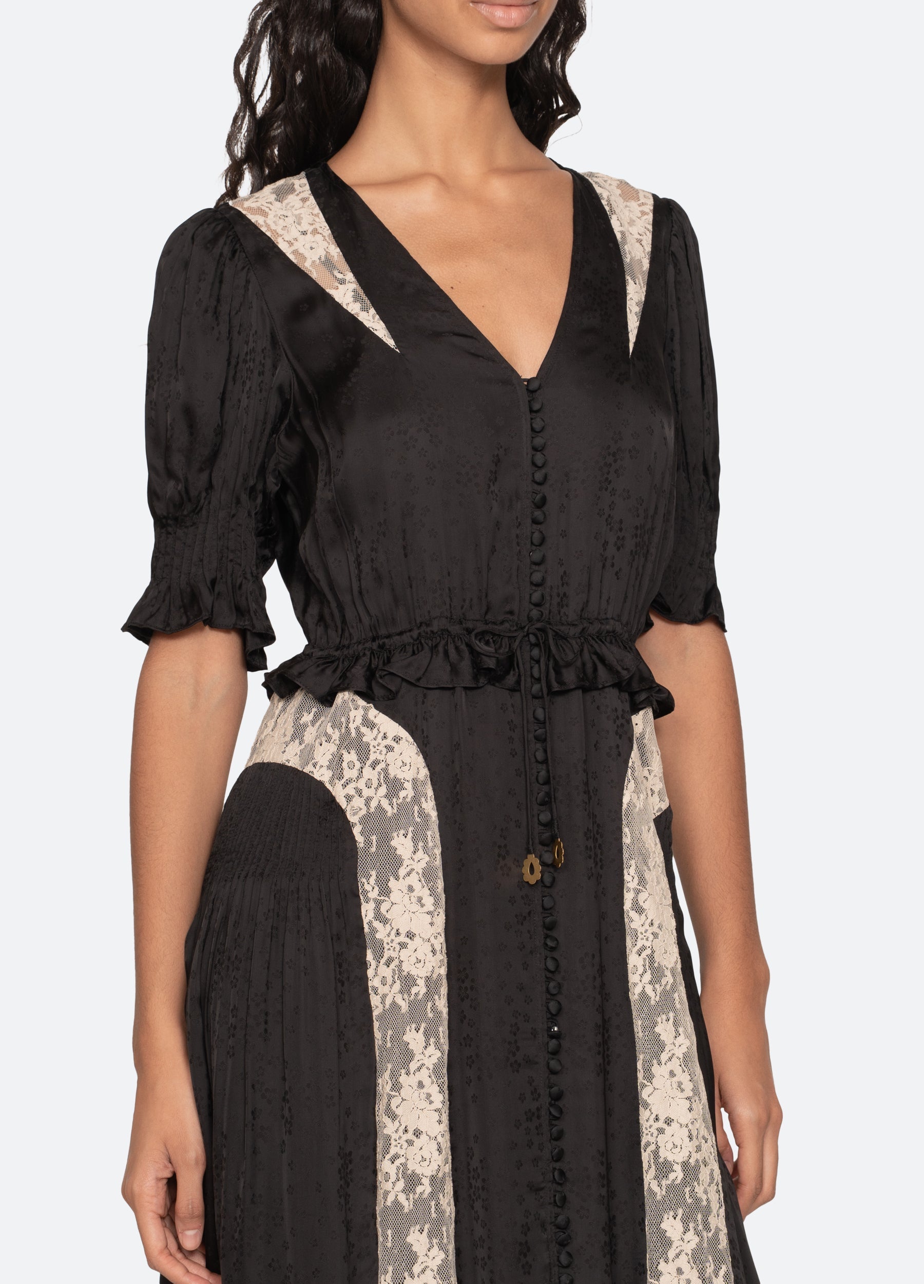 Sea New York Ethel Midi Dress - Black