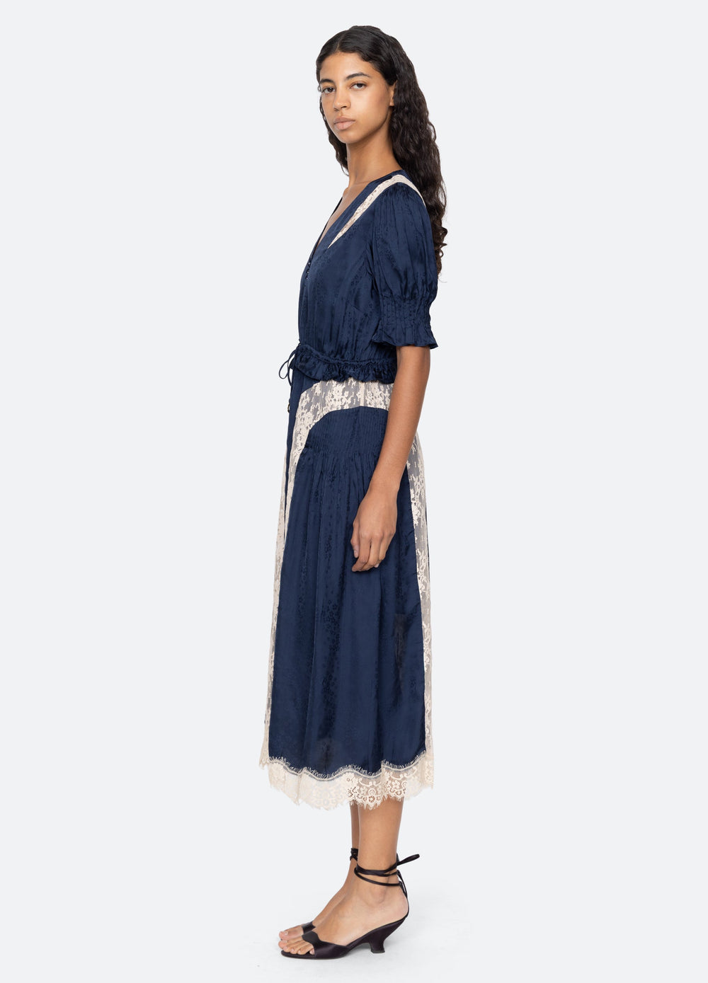 Sea New York Ethel Midi Dress - Navy