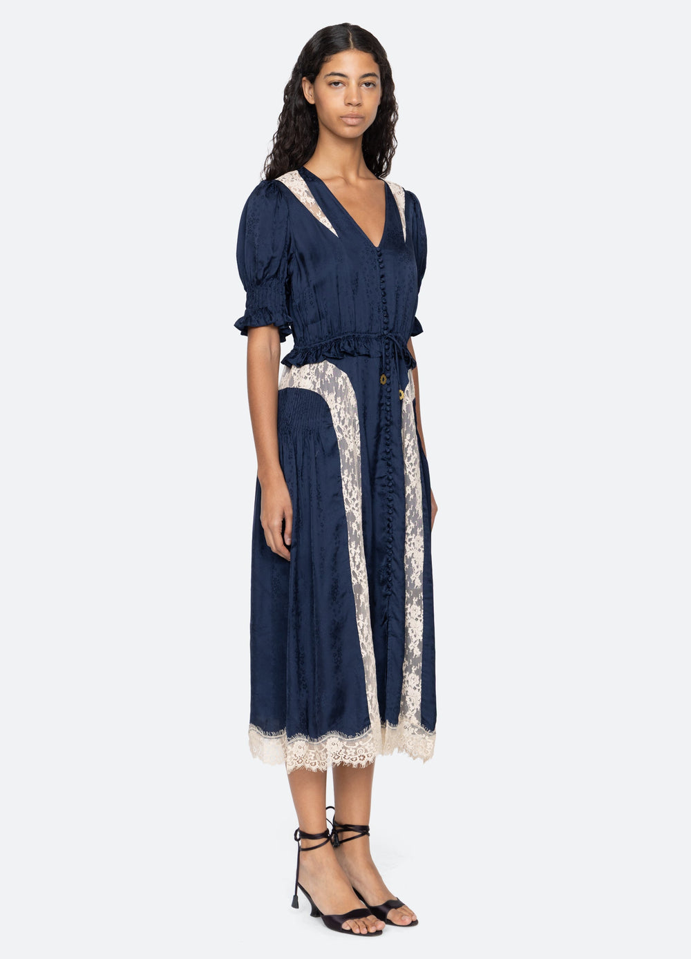 Sea New York Ethel Midi Dress - Navy