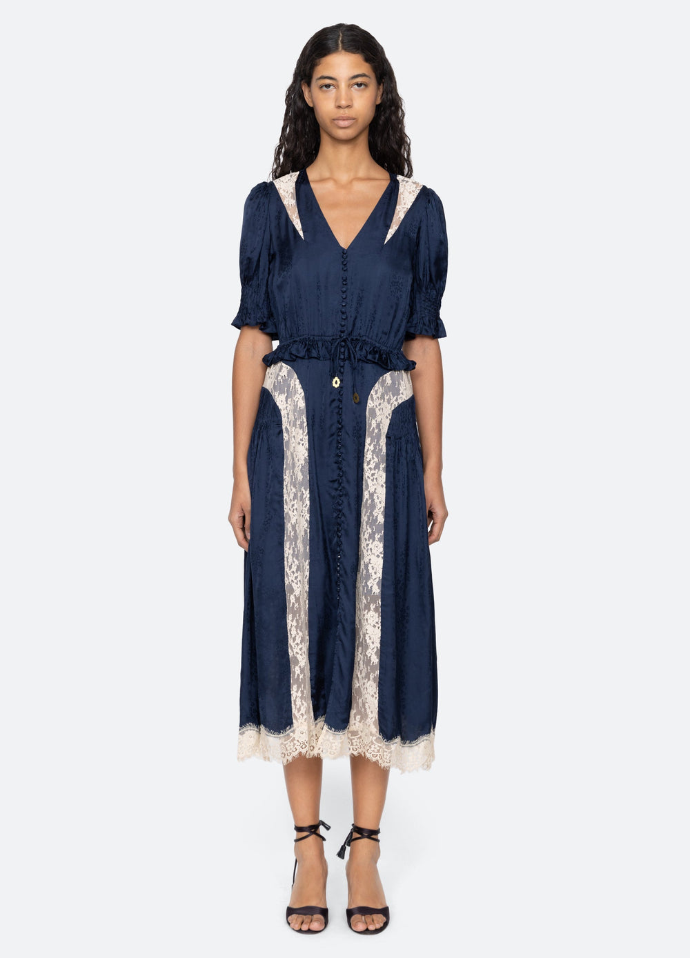 Sea New York Ethel Midi Dress - Navy
