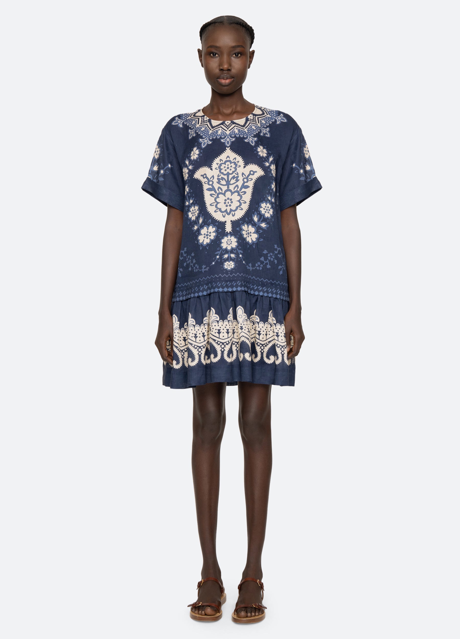 Sea New York Emelina S/S Dress - Navy