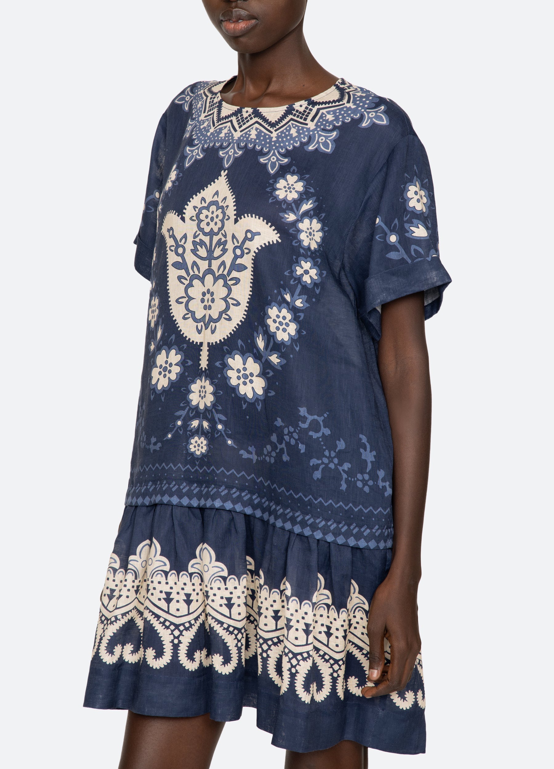 Sea New York Emelina S/S Dress - Navy