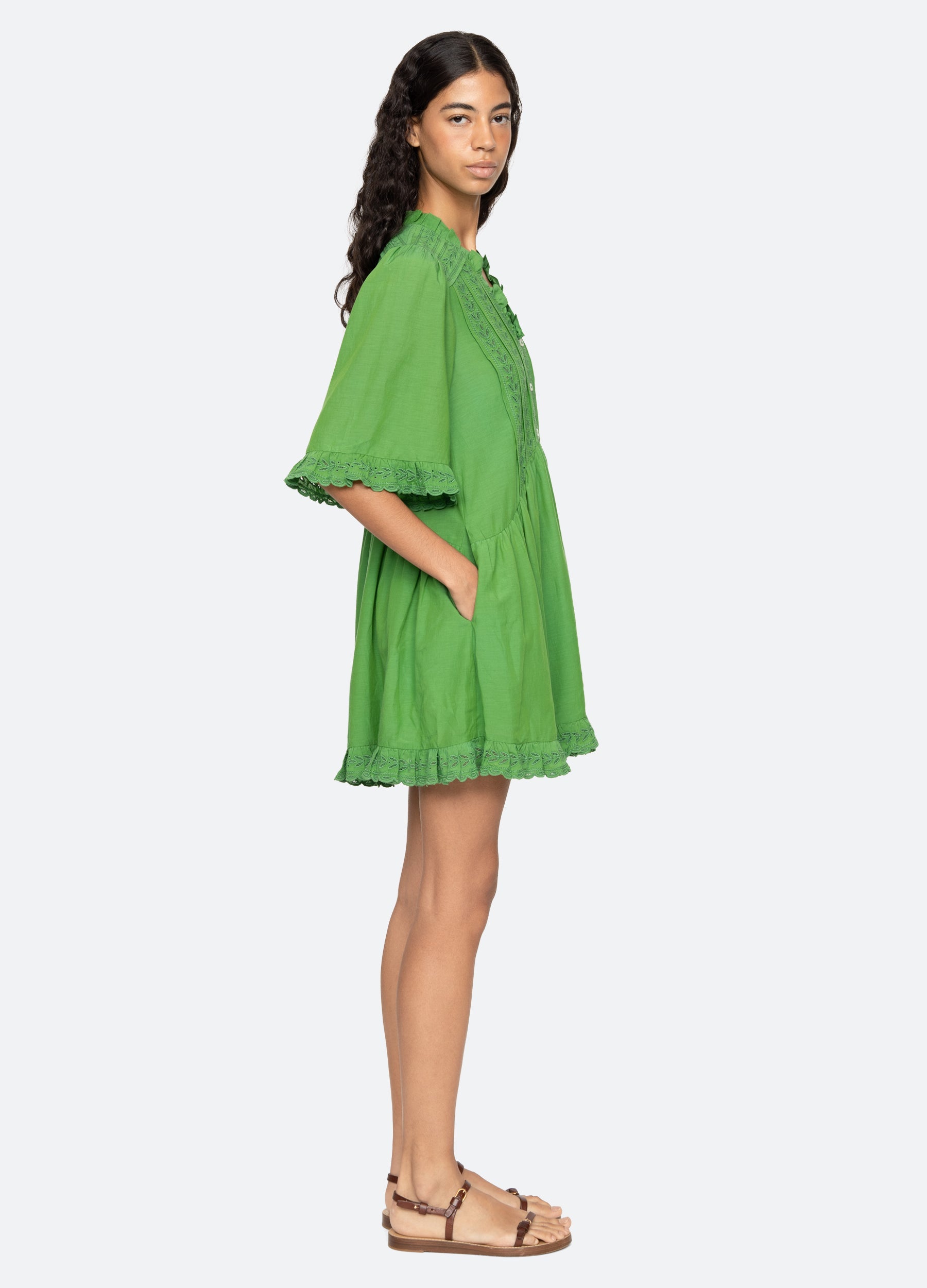 Sea New York Eliza Mini Dress - Green