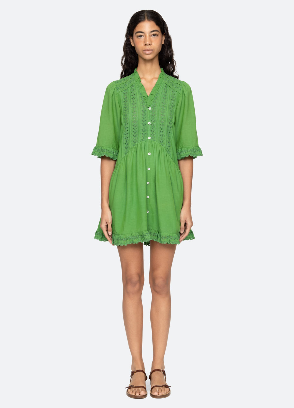 Sea New York Eliza Mini Dress - Green