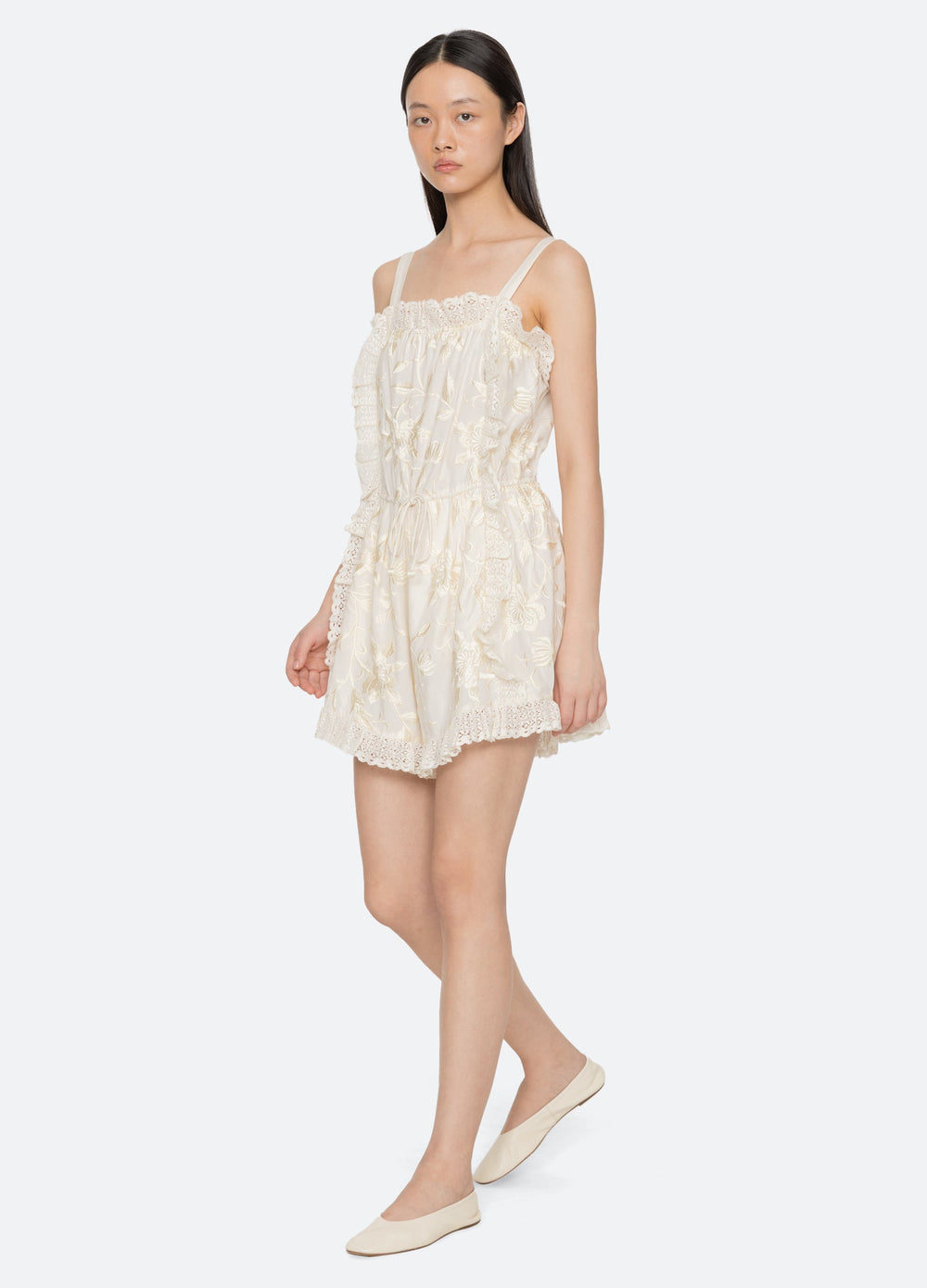 Sea New York Alina Romper - Cream