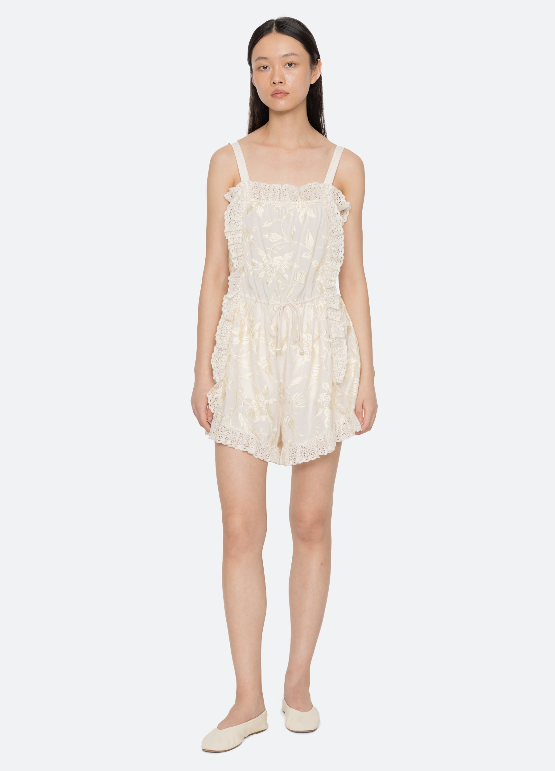Sea New York Alina Romper - Cream