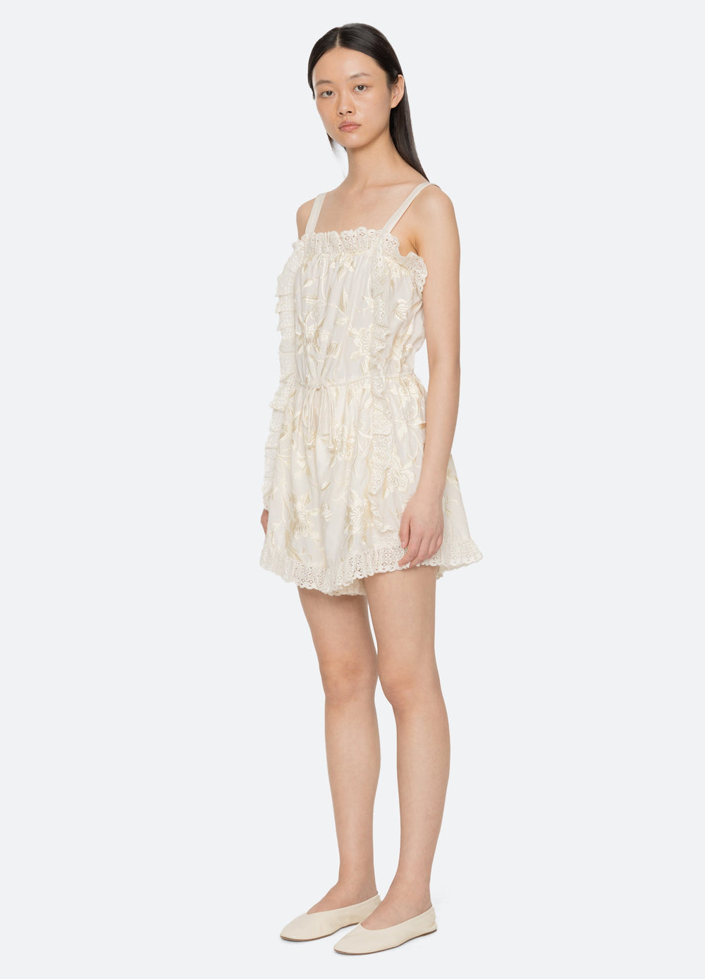 Sea New York Alina Romper - Cream