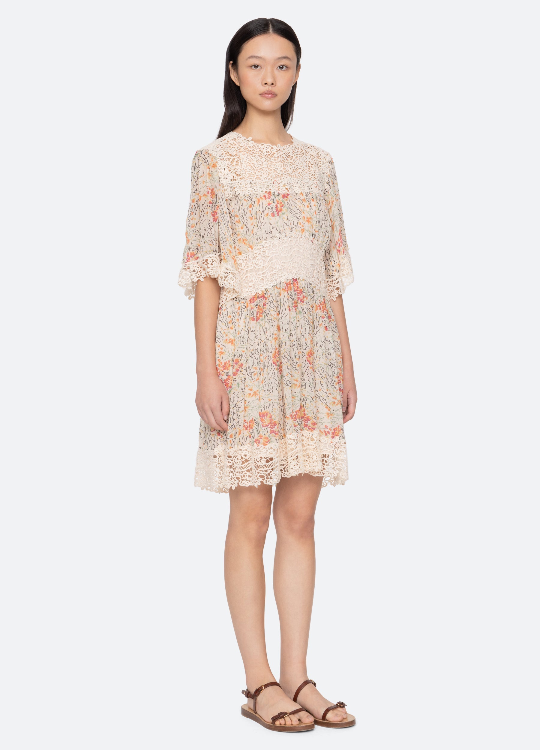Sea New York Luisa Dress - Cream