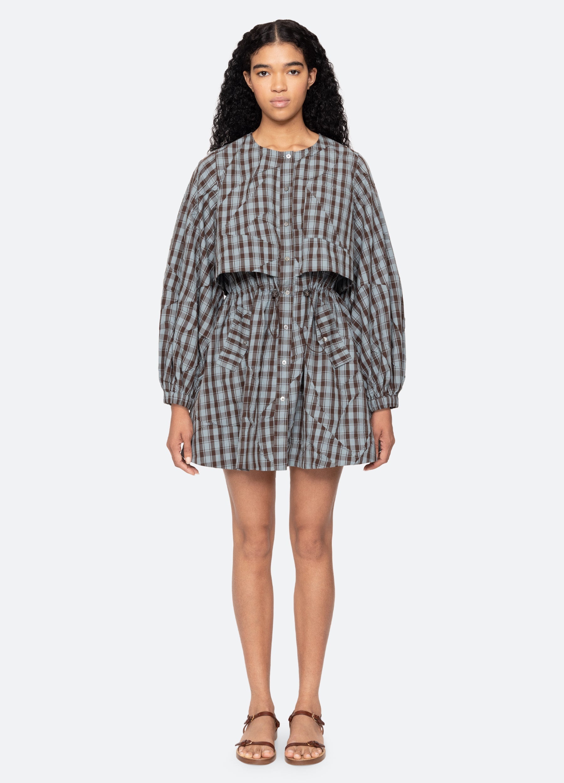 Sea New York Ophelia Mini Dress - Blue