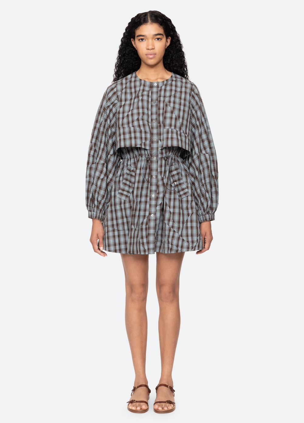Sea New York Ophelia Mini Dress - Blue