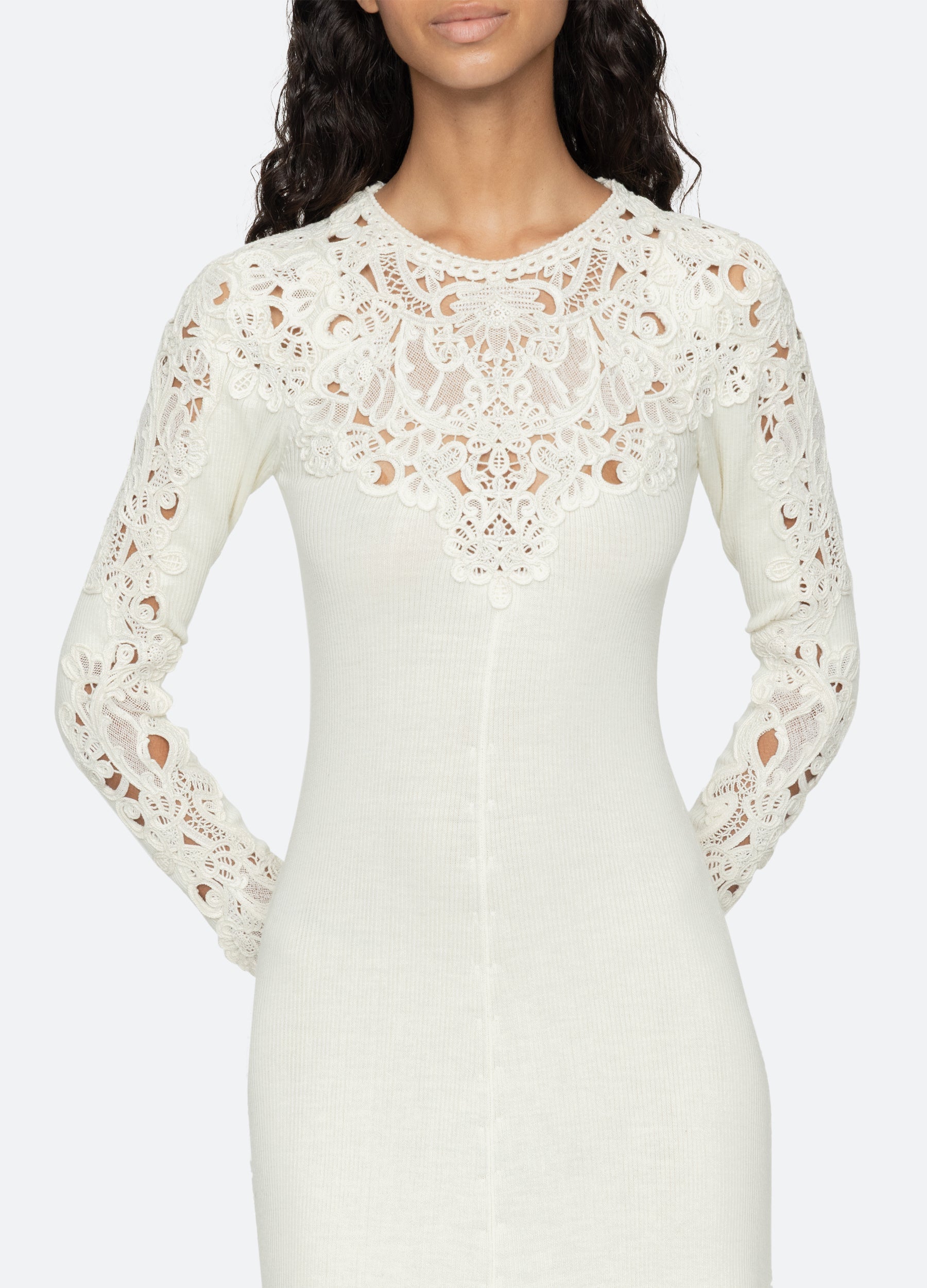 Sea New York Adelina L/S Dress - Cream