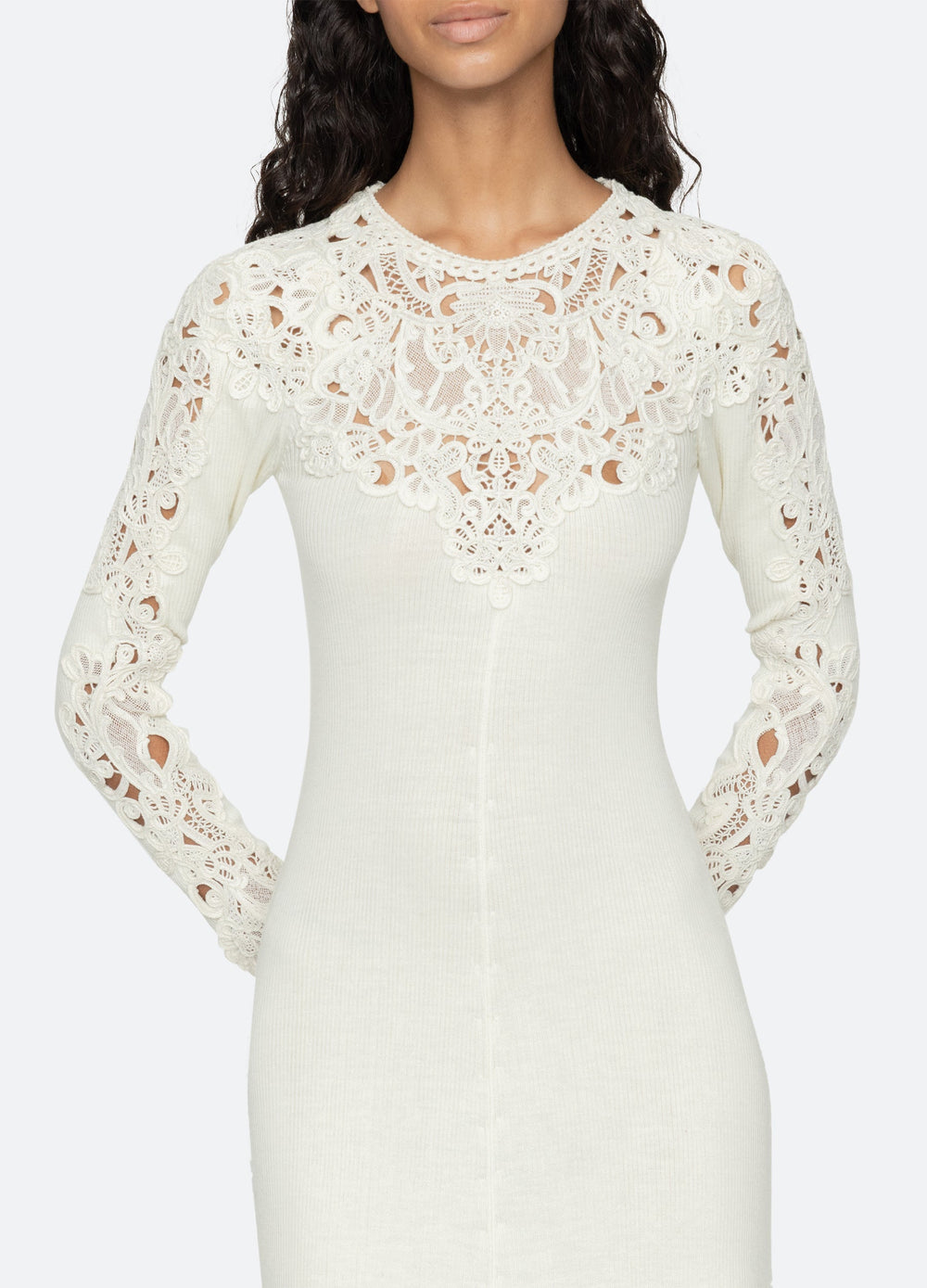 Sea New York Adelina L/S Dress - Cream