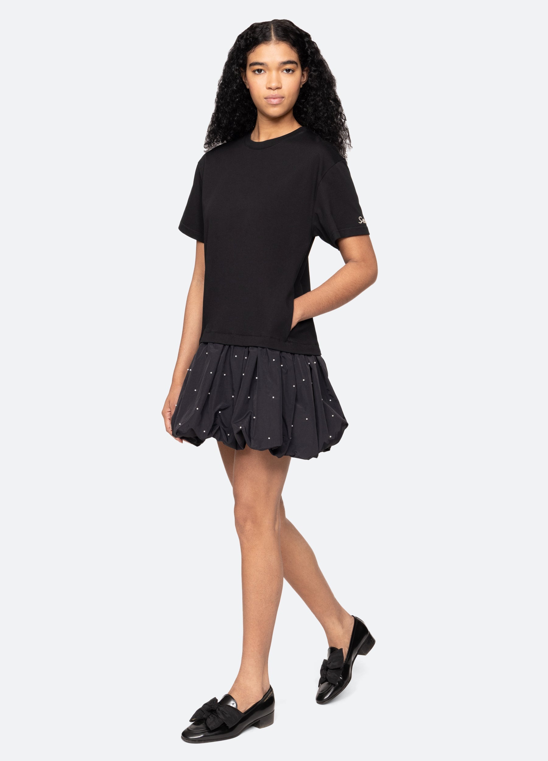 Sea New York Alberta Combo Dress - Black